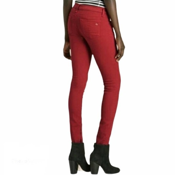 rag & bone Denim - Rag & Bone Skinny Jean in Red Wash 29